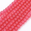 Baking Paint Transparent Glass Bead Strands GLAA-S031-4mm-40-1
