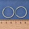 Brass Hoop Earrings EJEW-G474-01S-04-5