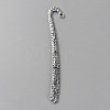 Tibetan Style Alloy Bookmark Findings with Holes FIND-WH0260-01G-AS-1