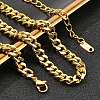 304 Stainless Steel Cuban Link Chain Necklaces for Women Men NJEW-G161-02G-1