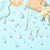 40Pcs 8 Styles ABS Plastic Pearl Pendants FIND-YW0012-01G-4
