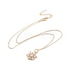 Brass Micro Pave Cubic Zirconia Pendant Necklaces NJEW-JN02523-M-2