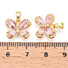 Brass Micro Pave Cubic Zirconia Charms X-KK-N254-229G-3
