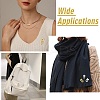 6Pcs 6 Colors Tooth Alloy Rhinestone Brooches for Backpack Clothes JEWB-CJ0001-86-7