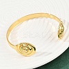 304 Stainless Steel Cuff Bangles for Women BJEW-C114-01G-3