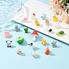21Pcs 21 Styles Opaque Resin Pendants RESI-YW0003-27-2