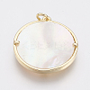 Brass Micro Pave Cubic Zirconia Pendants ZIRC-F083-005-RS-3