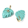 Synthetic Turquoise Pendants GG-CBA105B-01A-G-2