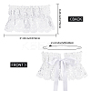 Polyester Bowknot Wide Elastic Corset Belts AJEW-WH0248-31A-2