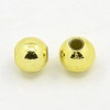 Plating Plastic Acrylic Round Beads PACR-L003-4mm-G-2