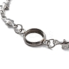 Tarnish Resistant 201 Stainless Steel Link Bracelet Settings Fit for Cabochons LS-MAK-K023-01D-P-2
