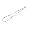 5MM 304 Stainless Steel Braided Herringbone Chain Necklaces NJEW-N058-16P-1