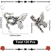 120Pcs Tibetan Style Alloy Beads FIND-SC0017-95AS-2