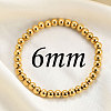 6MM Adjustable 304 Stainless Steel Round Beaded Stretch Bracelets for Women LS-UQ9222-1-1