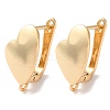 Brass Hoop Earrings Findings KK-B105-05G-02-1