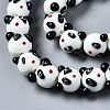 Handmade Bumpy Lampwork Beads Strands LAMP-Q031-001-2