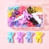 28Pcs 14 Colors Acrylic Pendants MACR-FS0001-84-6