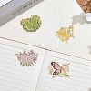 4Pcs Butterfly Brass Bookmarks AJEW-WH20054-145-4