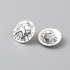 Alloy Shank Buttons FIND-WH0111-334AS-1