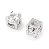 Brass Micro Pave Cubic Zirconia Pendants KK-D382-04P-01-2