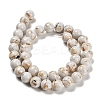 Assembled Synthetic Stone and Trochus Shell Beads Strands G-B128-08D-01-2