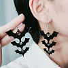 Halloween Bat Acrylic Dangle Earrings FS-WG3D7A4-02-2