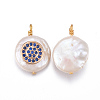Natural Cultured Freshwater Pearl Pendants PEAR-L027-32D-2