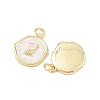 Ocean Theme Brass Enamel Pendants KK-Q029-01E-G-2