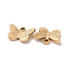 Ion Plating(IP) 304 Stainless Steel Charms STAS-C059-04G-3