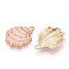 Rack Plating Alloy Enamel Pendant ENAM-Q449-12G-03-2