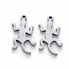 Tarnish Resistant 201 Stainless Steel Pendants STAS-N092-48-2