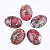 Synthetic Gold Line Regalite/Imperial Jasper/Sea Sediment Jasper Cabochons G-S329-079E-1