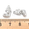 Brass Micro Pave Cubic Zirconia Charms KK-M102-01P-3