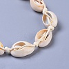 Cowrie Shell Beaded Necklaces X-NJEW-JN02397-01-3