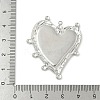 304 Stainless Steel Pendant Cabochon Settings for Enamel STAS-L293-02P-3