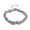 304 Stainless Steel Oval Link Chains Bracelets for Men & Women BJEW-D042-47P-4