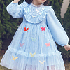 32Pcs 8 Colors Polyester Butterfly Lace Appliques DIY-FG0005-70-6