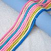 10 Strands 10 Colors Handmade Polymer Clay Beads Strands CLAY-SZ0001-97-4