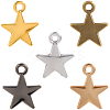 150Pcs 5 Colors Tibetan Style Alloy Pendants FIND-SC0016-24-6