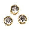 Brass Micro Pave Cubic Zirconia Charms KK-I360-075G-1