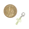 Transparent Acrylic Cross Pendant Decorations HJEW-JM04493-02-2