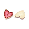 Rack Plating Alloy Enamel Pendants ENAM-N056-432B-2