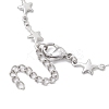 Tarnish Resistant 3Pcs 3 Styles Stainless Steel Bracelet Star & Oval & Cross Link Bracelet Making with Tray BJEW-JB10532-6