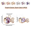 24Pcs 6 Colors Alloy Charms FIND-PH0003-16-4