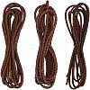 7.5M 3 Styles Round Braided Leather Cord OCOR-AR0001-68-1