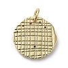 Brass Micro Pave Cubic Zirconia Pendants X-ZIRC-G157-03L-01G-2