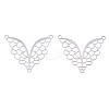 Tarnish Resistant 201 Stainless Steel Chandelier Component Links STAS-R114-035P-1