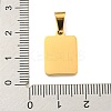 PVD Vacuum Plating 304 Stainless Steel Pave Natural White Shell Pendants STAS-S130-03G-A-3