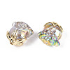 UV Plating Transparent Acrylic Beads MACR-C029-06B-04-2