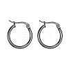 304 Stainless Steel Hoop Earrings EJEW-F105-11B-2
